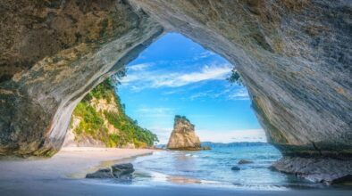 Cathedral Cove grot op het Coromandel schiereiland