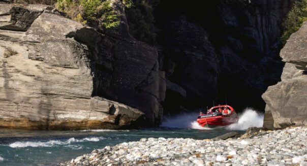 Jetboat op de Shotover River in Queenstown