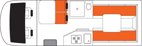 Apollo Euro Tourer Australië floorplan dag
