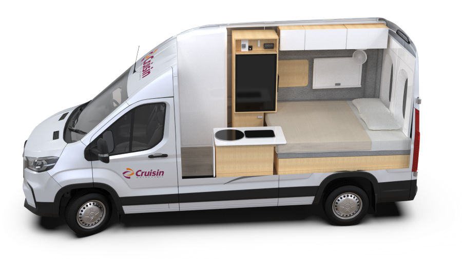 Cutaway van de Cruisin' Hitop nacht