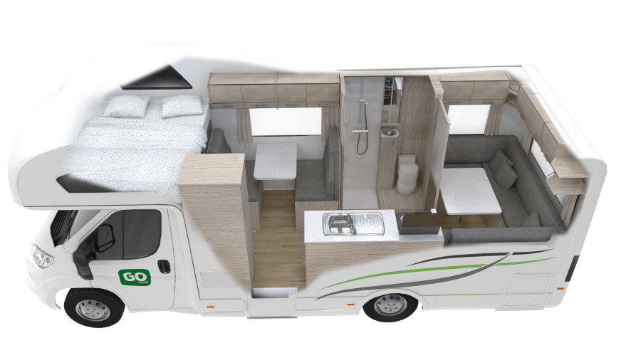 Cutaway overdag van de Go Cheap Henty