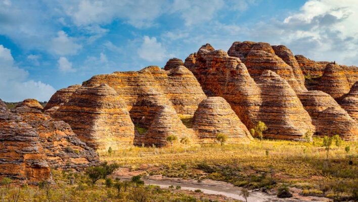 Bijenkorf achtige rotsen in Purnululu ofwel Bungle Bungles National Park
