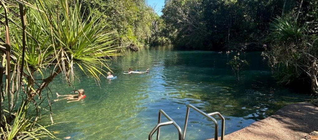 Waterpoel in Berry Springs nature park