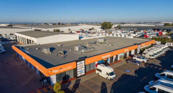 THL vestiging in Melbourne, dronebeeld