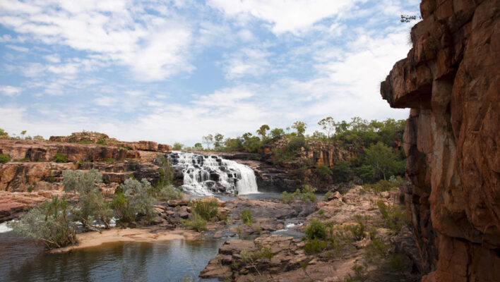 De waterval bij de Manning Gorge tijdens de Gibb River Road
