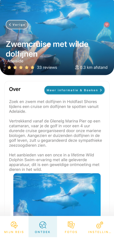 App berichten Campers Down Under - tips voor onderweg - afhankelijk van je locatie - dolfijnen