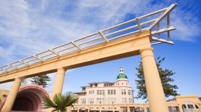 Art deco architectuur in de stad Napier op het Noordereiland