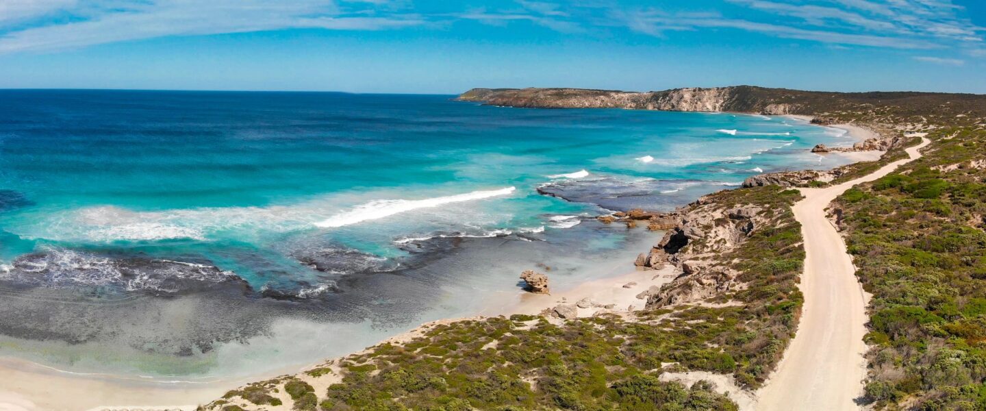 Strand van Pennington Bay op Kangaroo Island