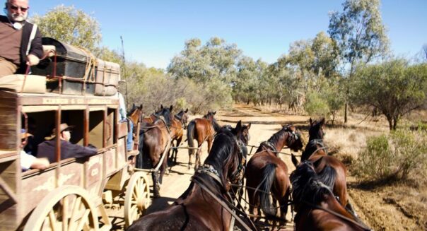 Longreach Cobb & Co stagecoach excursie